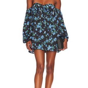 NWT Majorelle Stellina Mini Dress In Blue Butterfly